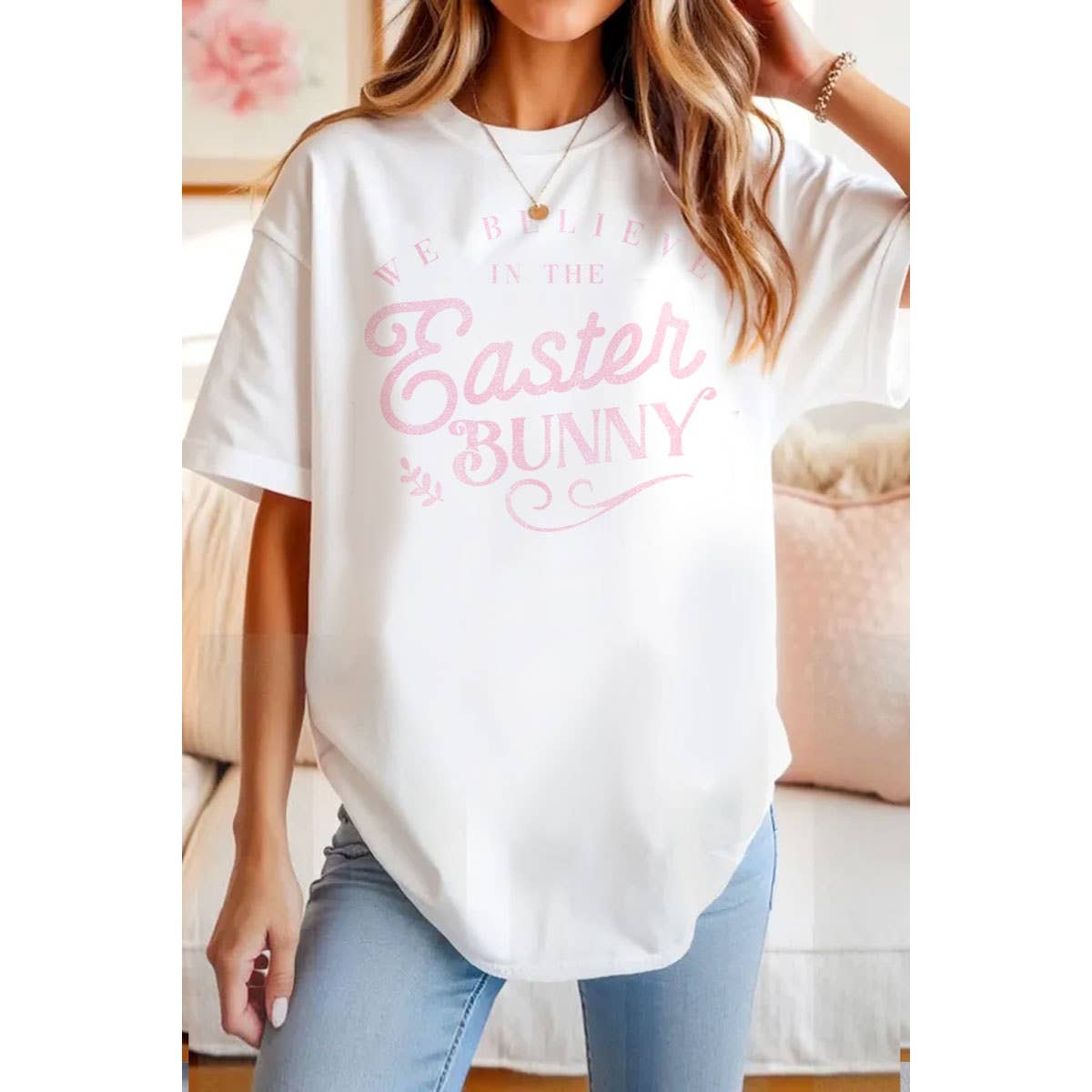 HRTandLUV - Wholesale T-Shirt (Graphic) - Women's - EASTER BUNNY WASHED GRAPHIC TEE6