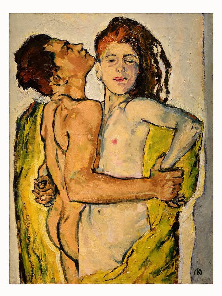 Lovers by Koloman Moser, c.1913 for wholesale by Flashback Shop