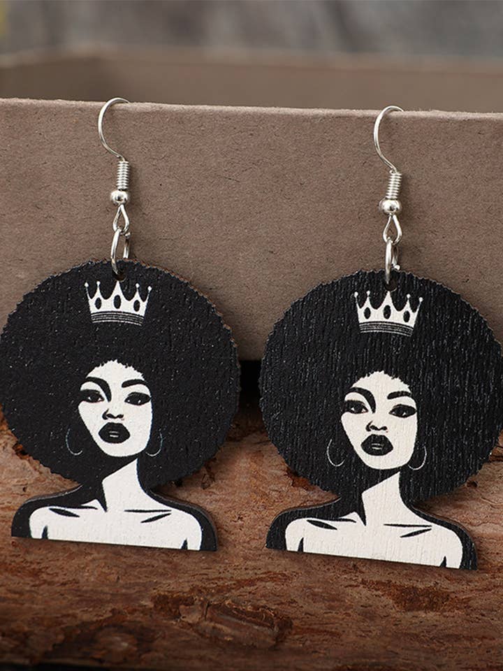 Afrikansk Kultur Pige Print Boho Træøreringe SP599 for engroshandel hos UNISHE