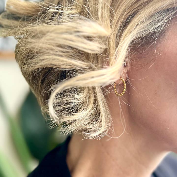 Natalie Clare Collections - Wholesale Hoop Earrings - Beaded Hoop Earrings