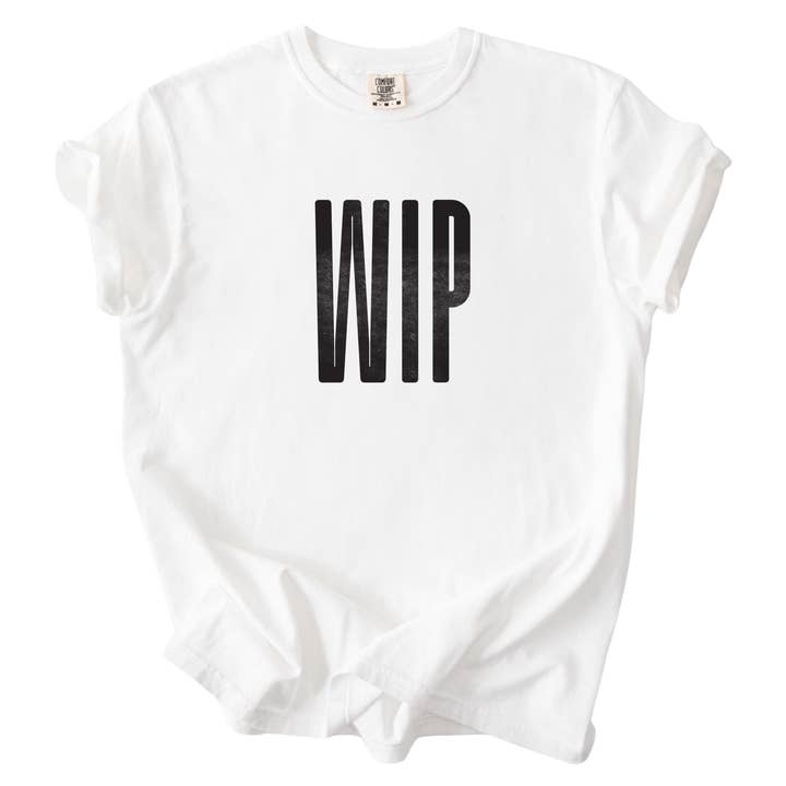 Work In Progress T-shirt for wholesale by Rackette Club