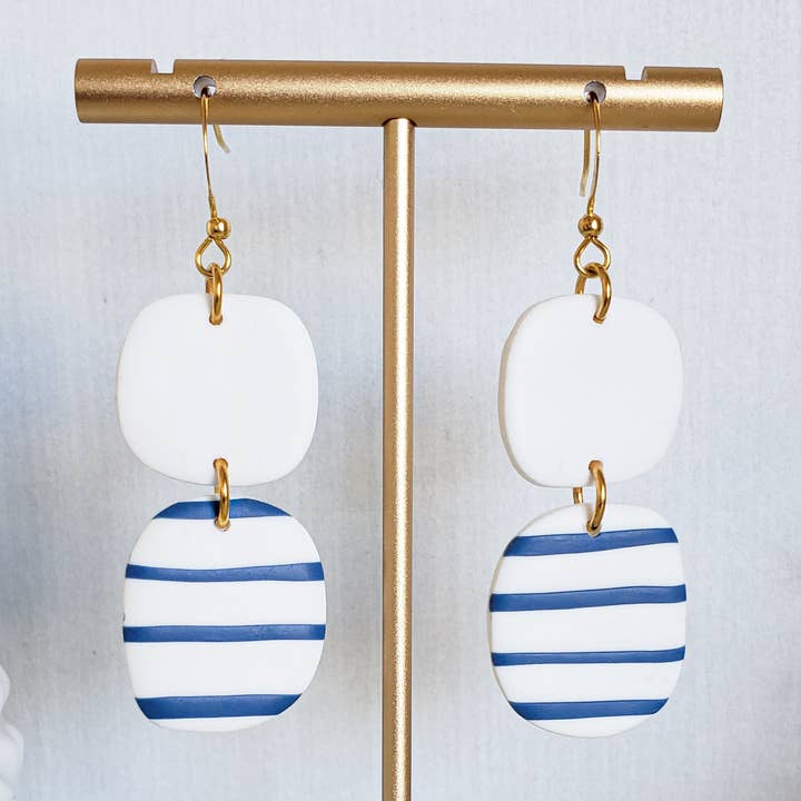 Santorini Stripe Dangles for wholesale by Sway & Clay