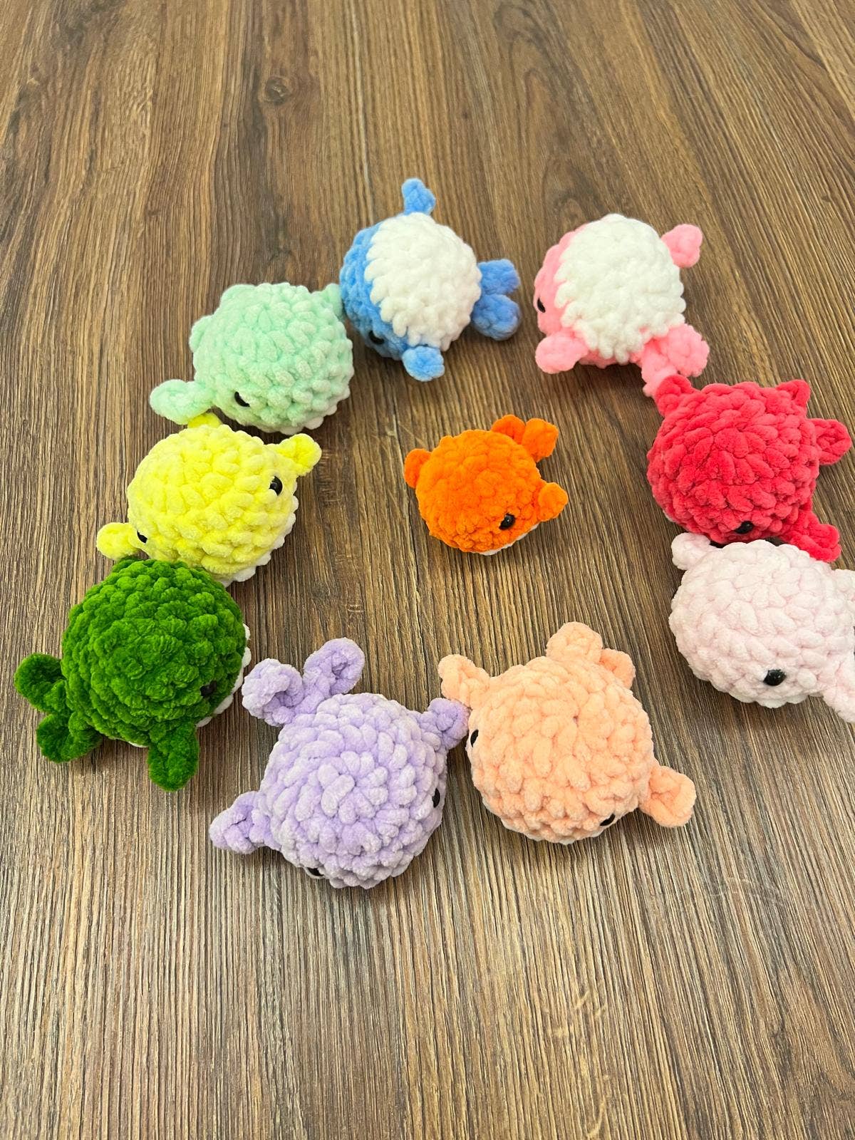 Emel Crochet - Wholesale Stuffed/Plush Toy - Kids & Baby - Mini Velvet Whale Keychain – Soft Handmade Ocean Charm2