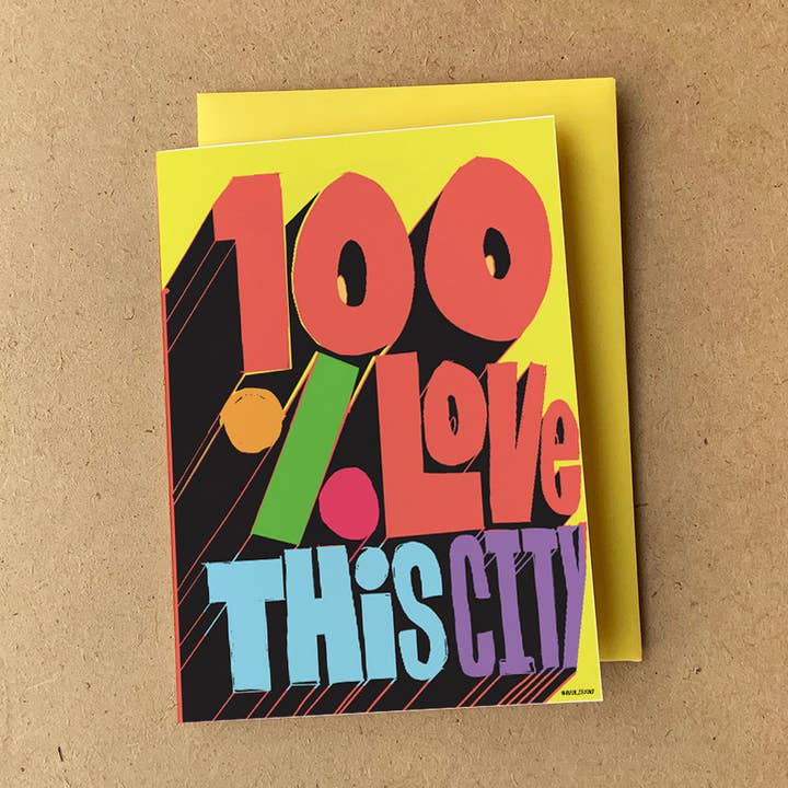 'Carte de Vœux' Ville pour la vente par RUDE