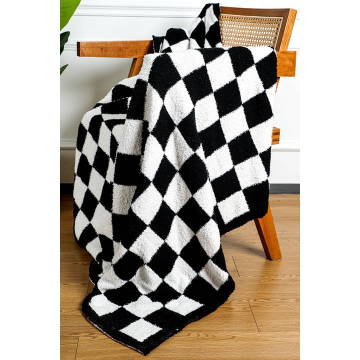 1 the Woman - Wholesale Throw Blanket - Plush Checkered Print Sofa Blanket 50*60inch