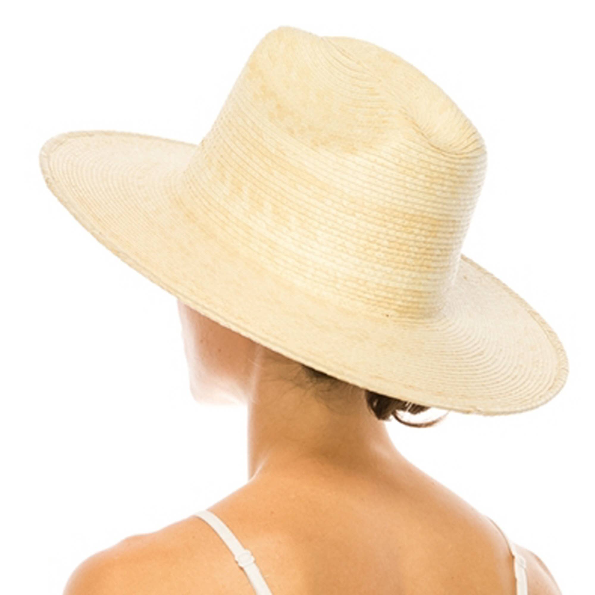 One and Only Accessories - Wholesale Straw Hat - Women's - Palm Leaf Western Hat with Flat Brim6