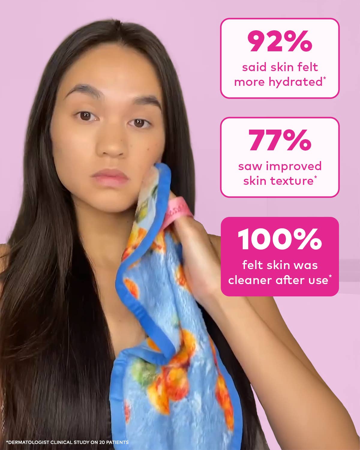 The Original MakeUp Eraser - Vendita all'ingrosso Struccanti - Gomma Trucco PRO Stampa Albicocca | Mercato della Frutta7