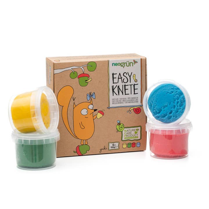 NEOGRÜN - Wholesale Putty/Slime - Kids - Organic Easy Vegan Clay Set of 4 “Yuki”