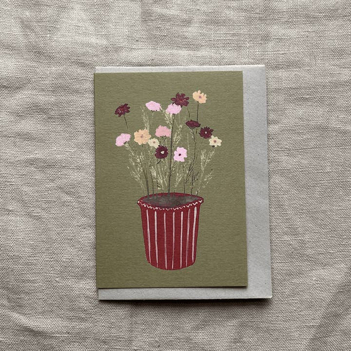 Harriet Watson - Wholesale Everyday Greeting Card - Cosmos Mini Card