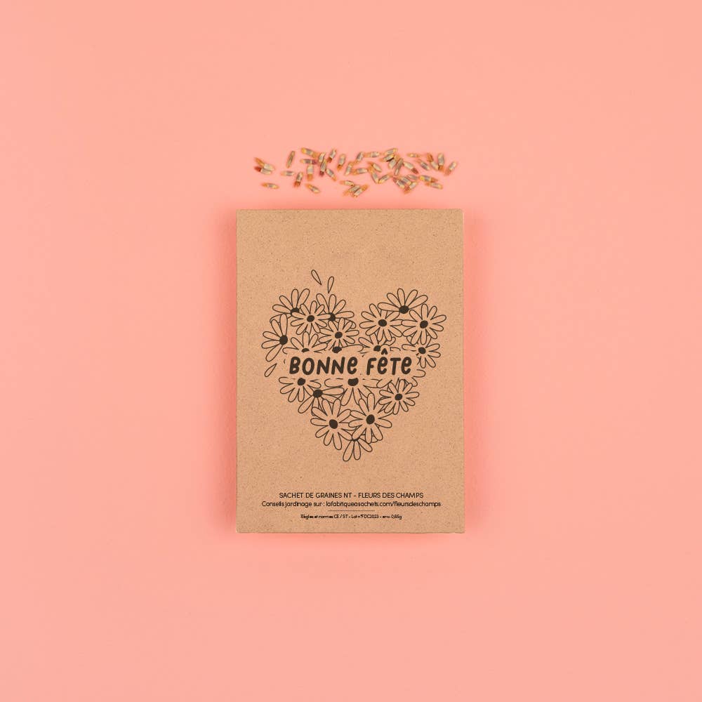 La Fabrique à Sachets - Wholesale Plant Seeds - Happy Holidays - Wildflower Seed Packet
