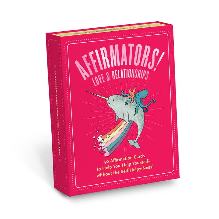 Knock Knock - Wholesale Tarot Cards - Affirmators!® Love & Relationships: 50 Affirmation Cards