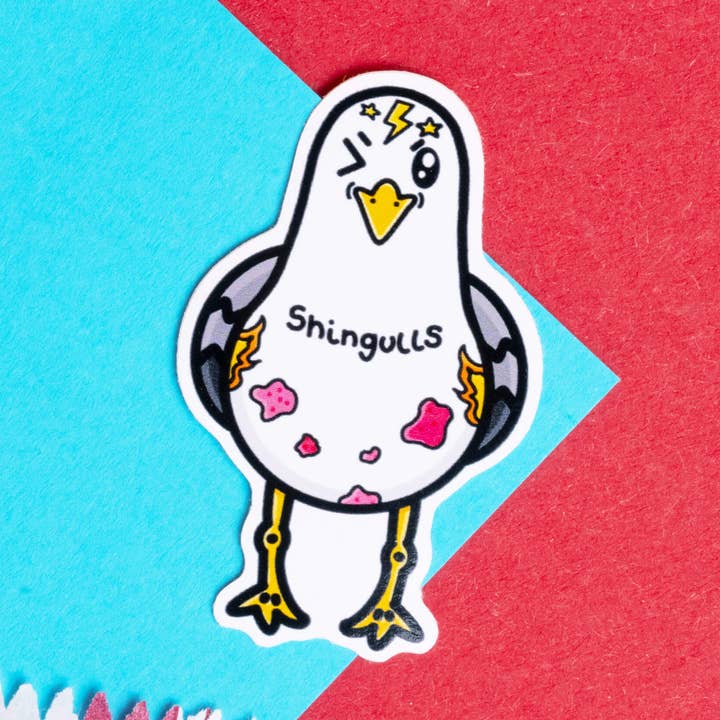 Shingulls Seagull Sticker - Gürtelrose für den Großhandel von Innabox Ltd