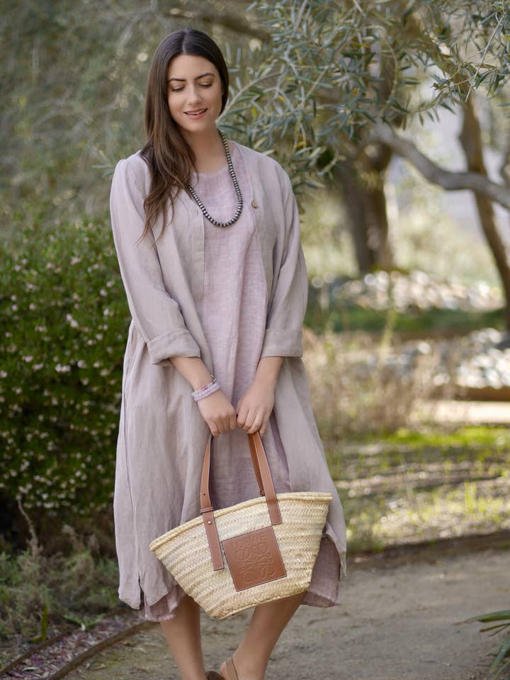 Eisley Stofdoek Dusty Pink voor wholesale door Dolma