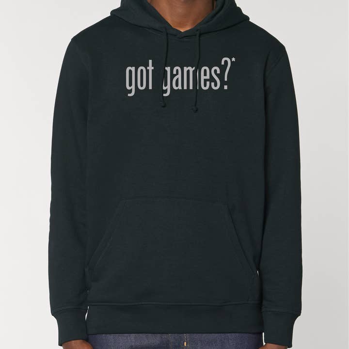¿Tienes juegos? Sudadera con capucha unisex para venta al por mayor de Meeplings | Handmade in Berlin