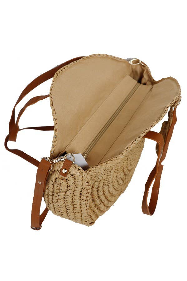 Cap Zone - Wholesale Beach Bag - Boho Rattan Paper Straw Crochet  Weaved  bag9