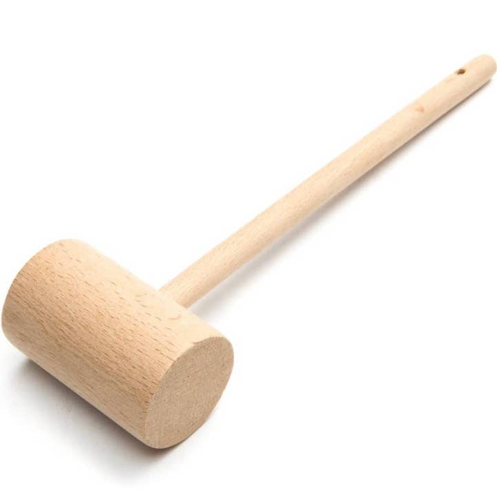 Fox Run Brands - Wholesale Kitchen Tool/Gadget - Nantucket Seafood Crab Mallet, Wood, 8" x 2.25" x 1.25"