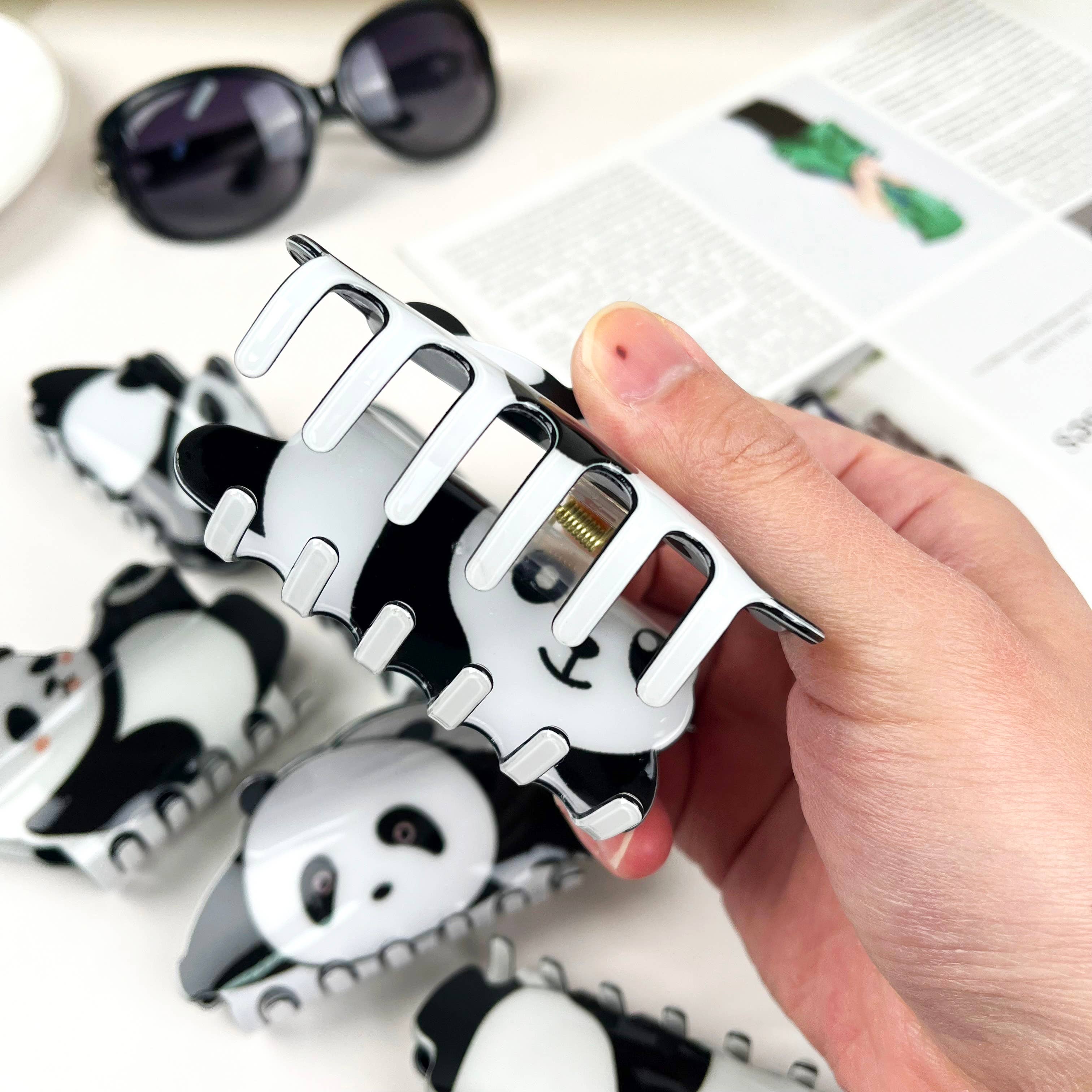 mildstyles - Vente Pince à cheveux – femme - Pinces à cheveux en forme de panda, dessin animé8