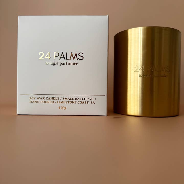 24 PALMS - Wholesale Jar/filled candle - GOLDIE0