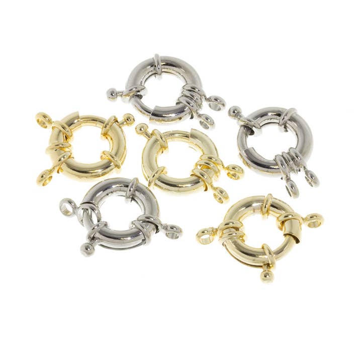 Fermoir Marin Or/Argent Anneau à Ressort 15mm CLG269-CLS269 pour la vente par Jewel Pledge