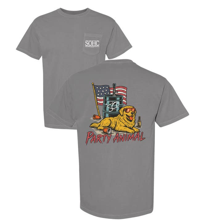 Party Animal T SHIRT  for wholesale by Southern Outlaw Hat Co.