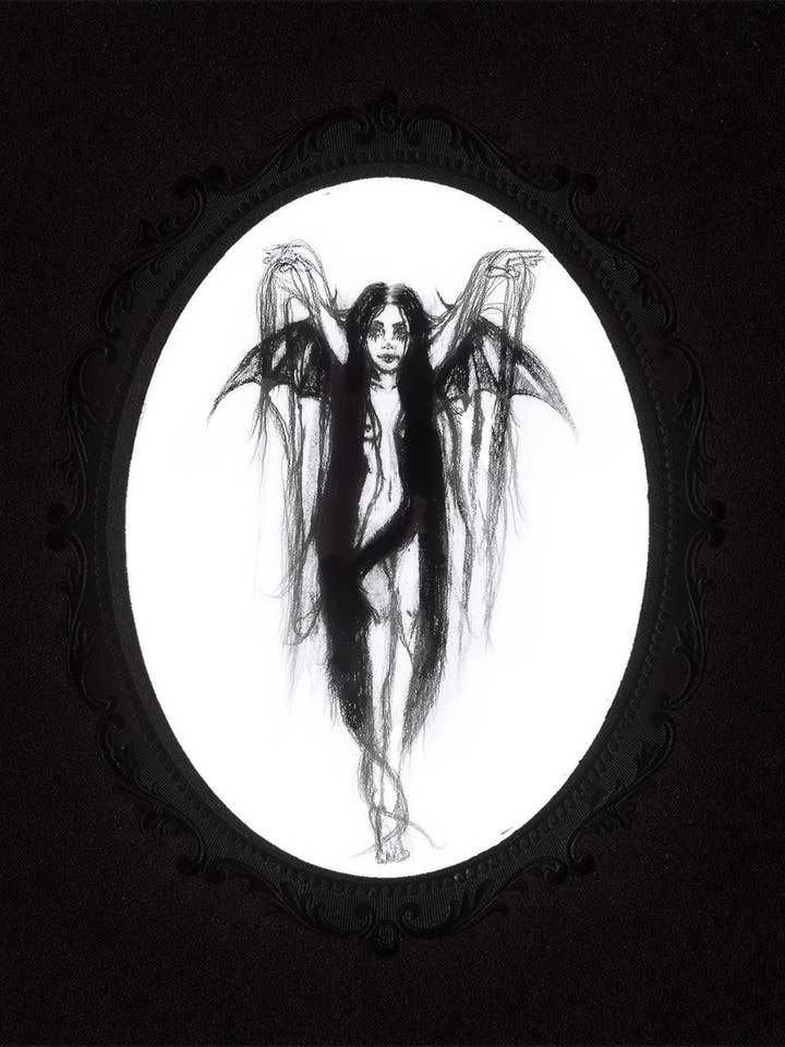 'The Succubus I' Fine Art Print - Gothic, Dark Fantasy, Halloween for wholesale by Sarai Nissan
