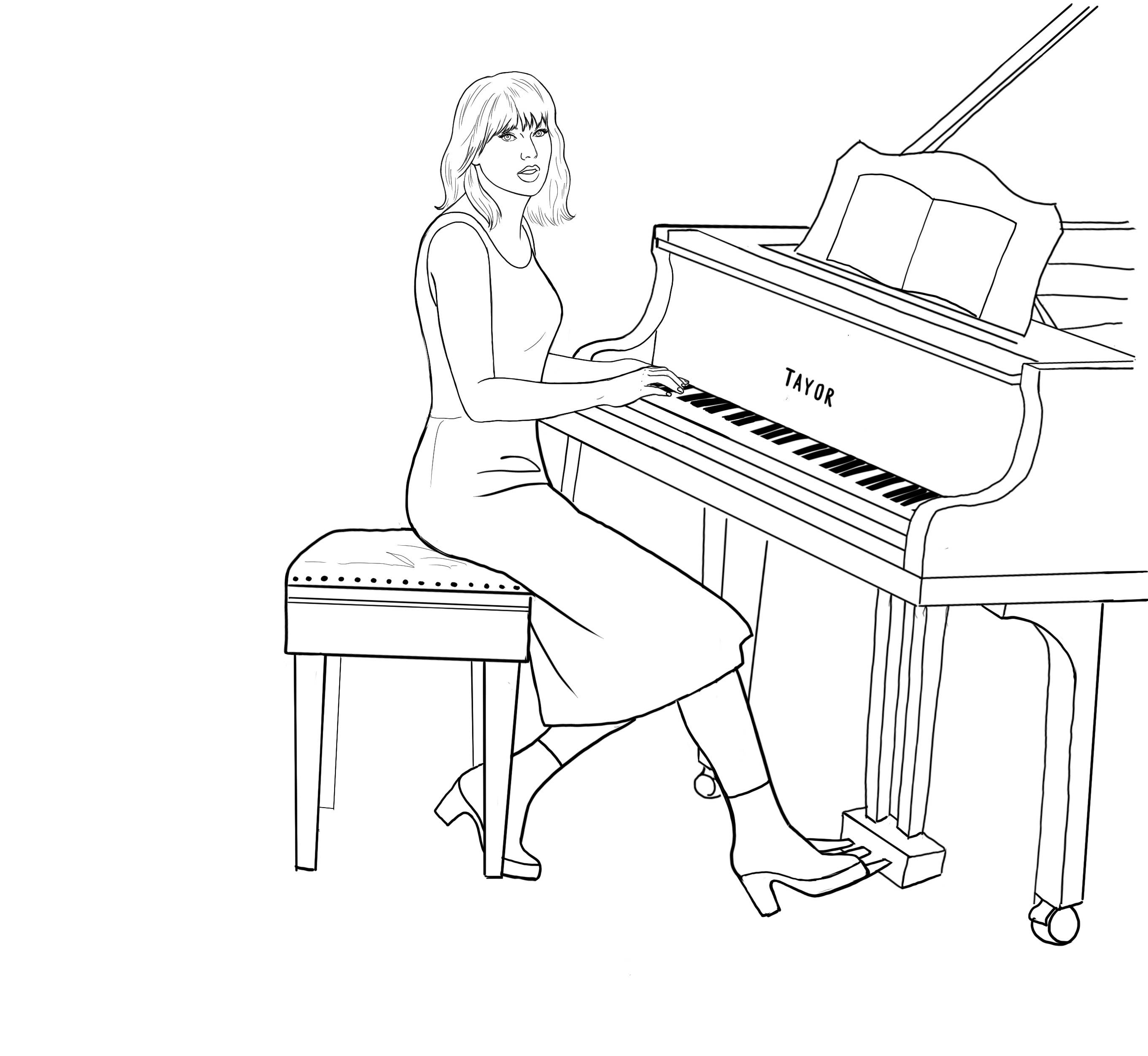 I Love Mel – wholesale Målarbok - Vuxen – Colour Me Swiftly - Inofficiell Taylor Swift Målarbok11