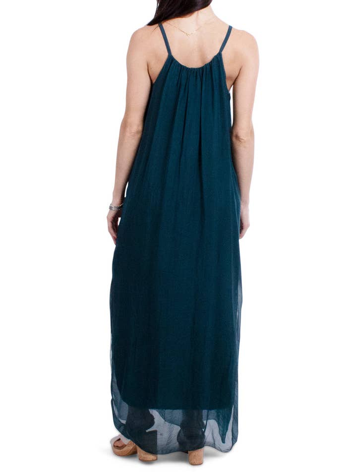 Gigi Moda - Wholesale Dress - Women's - Silk Spaghetti Maxi Dress27