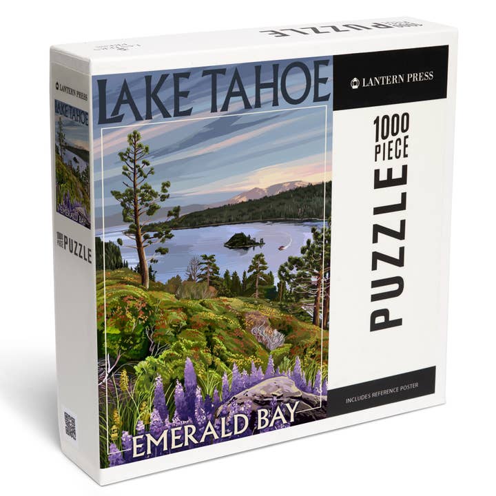 1000 PIECE PUZZLE Lake Tahoe, California, Emerald Bay for wholesale by Lantern Press