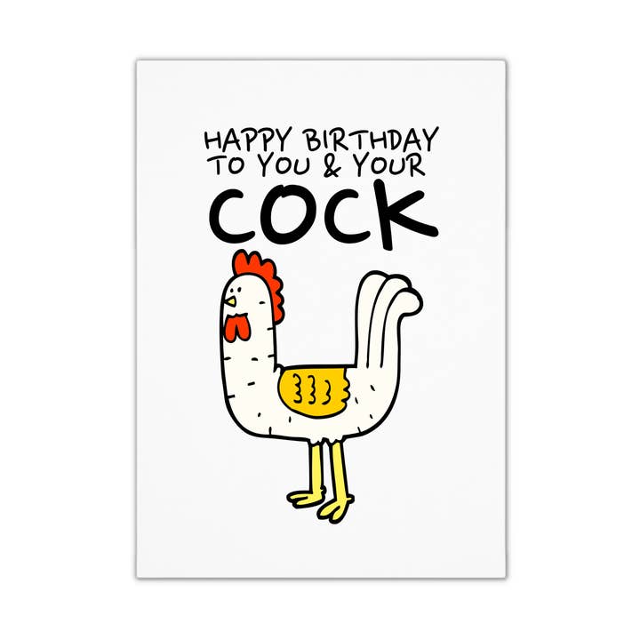 Einzigartige lustige Geburtstagskarte - Dein Schwanz für den Großhandel von Smirk & Scribble