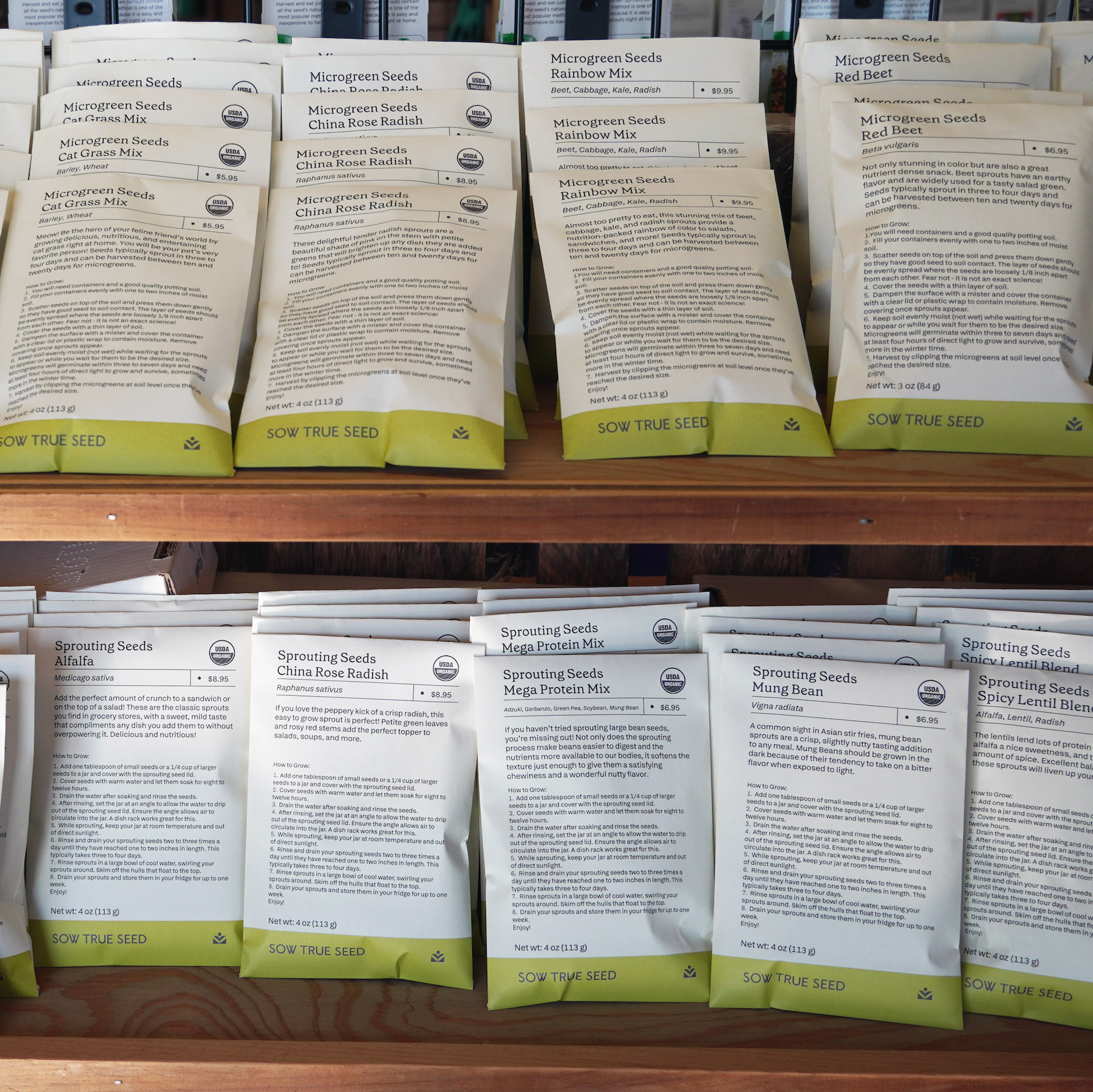 Sow True Seed - Wholesale Plant Seeds - Sprouting Seed - Alfalfa, ORGANIC1