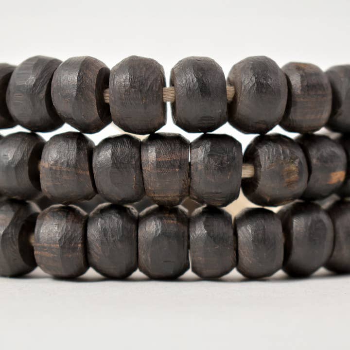 Ebony or Black Wood Trade Beads from Mali for wholesale by Africa Direct