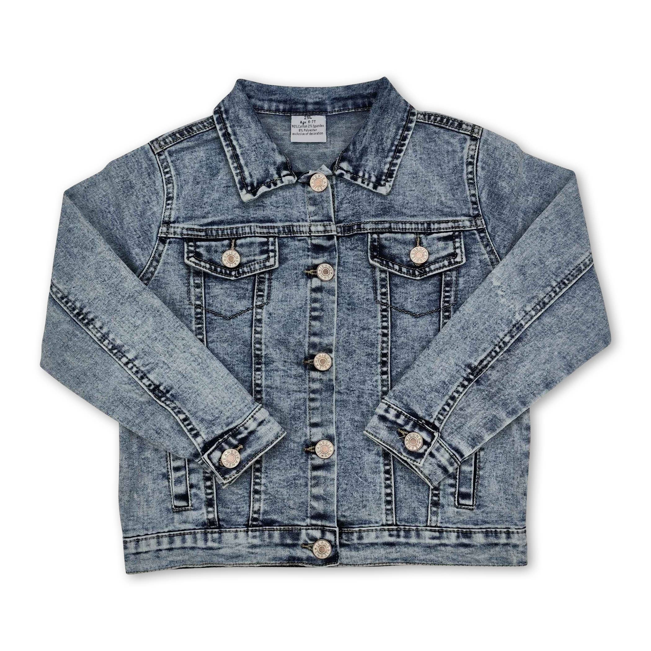Yawoo Garments - Wholesale Denim jacket – Kids - High quality girls denim jackets