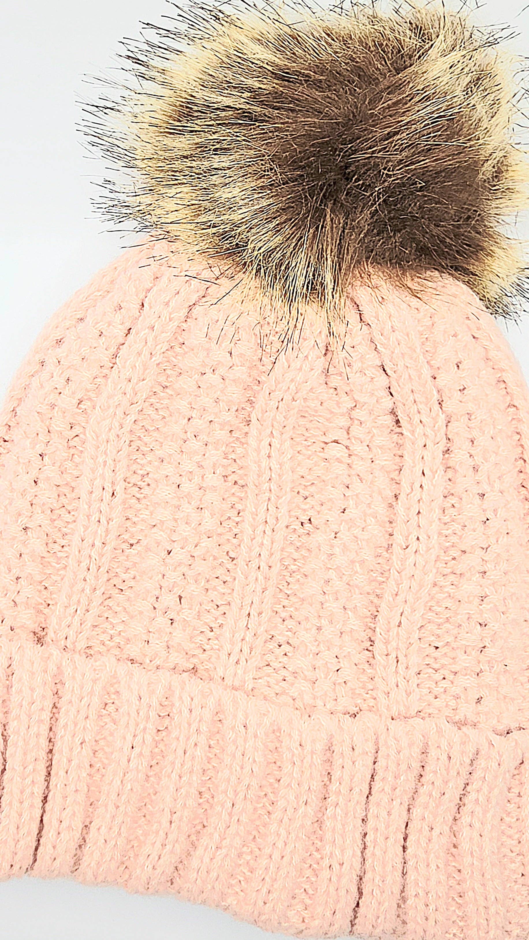 Arya Jewellery Wholesale – wholesale Beanie – Women's – Ribbed Knit Fluffy Bobble Hats Pack of 121