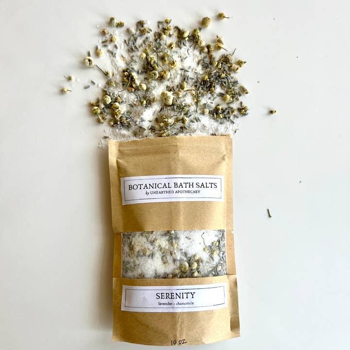 Serenity - Lavender and Chamomile Bath Salts | 10 oz and other Purchase Wholesale camomile. Free Returns & Net 60 Terms on Faire trending on Faire.