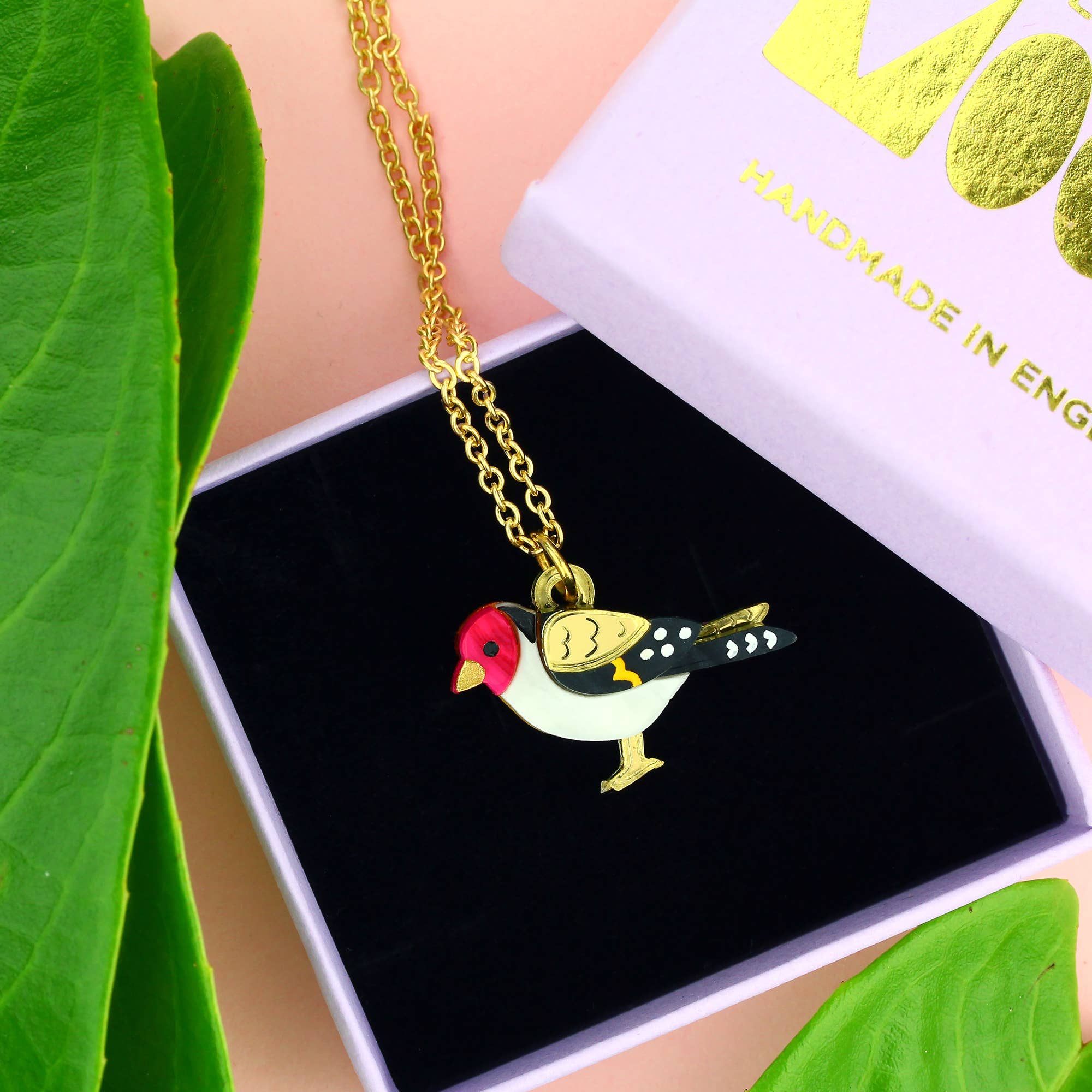 Little Moose - Wholesale Pendant/Charm Necklace - Goldfinch Charm Necklace3