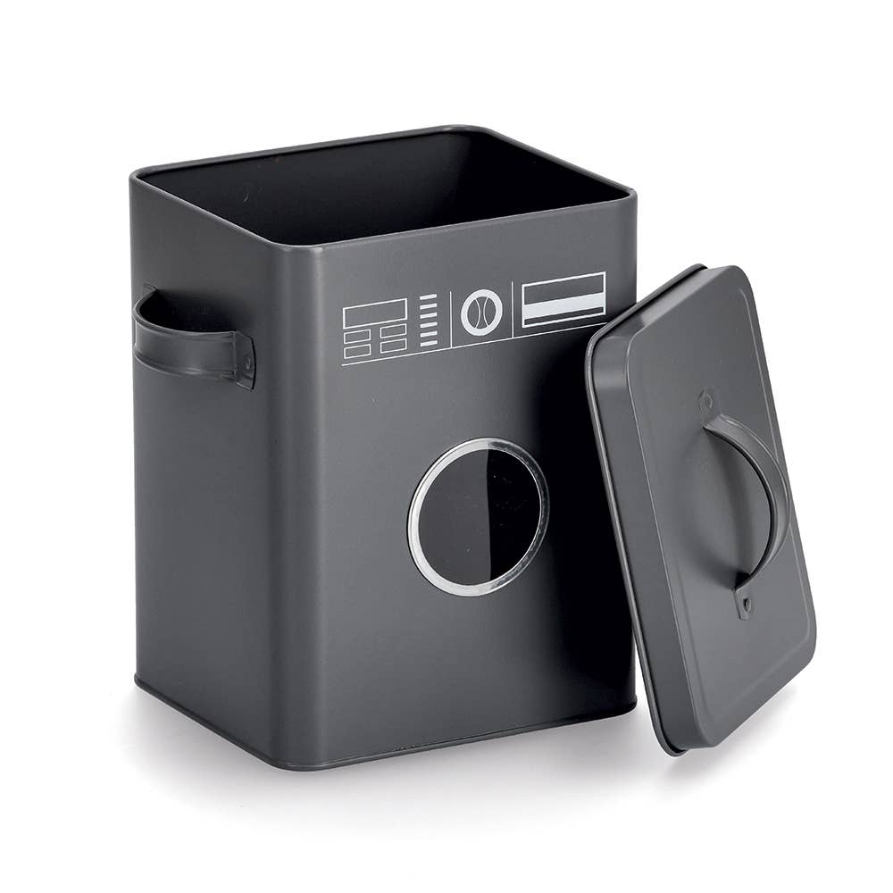 Laundry detergent box, metal, anthracite for wholesale on Faire2