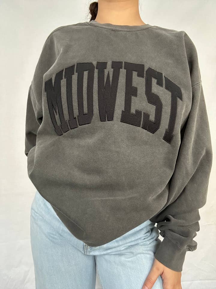 Midwest Crewneck for wholesale by Aislyn and thread Ltd co