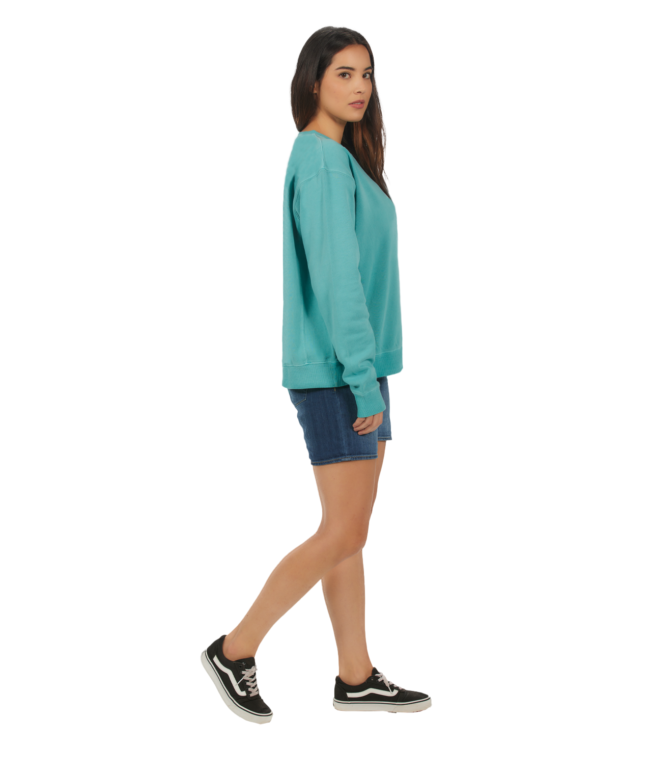 U.S. Apparel - Wholesale Sweatshirt - Women's - Unisex Garment Dyed Fleece Crew1