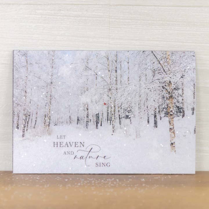 Summer Snow Art - Wholesale Magnet - Magnet Let Heaven and Nature Sing Winter Snow Forest