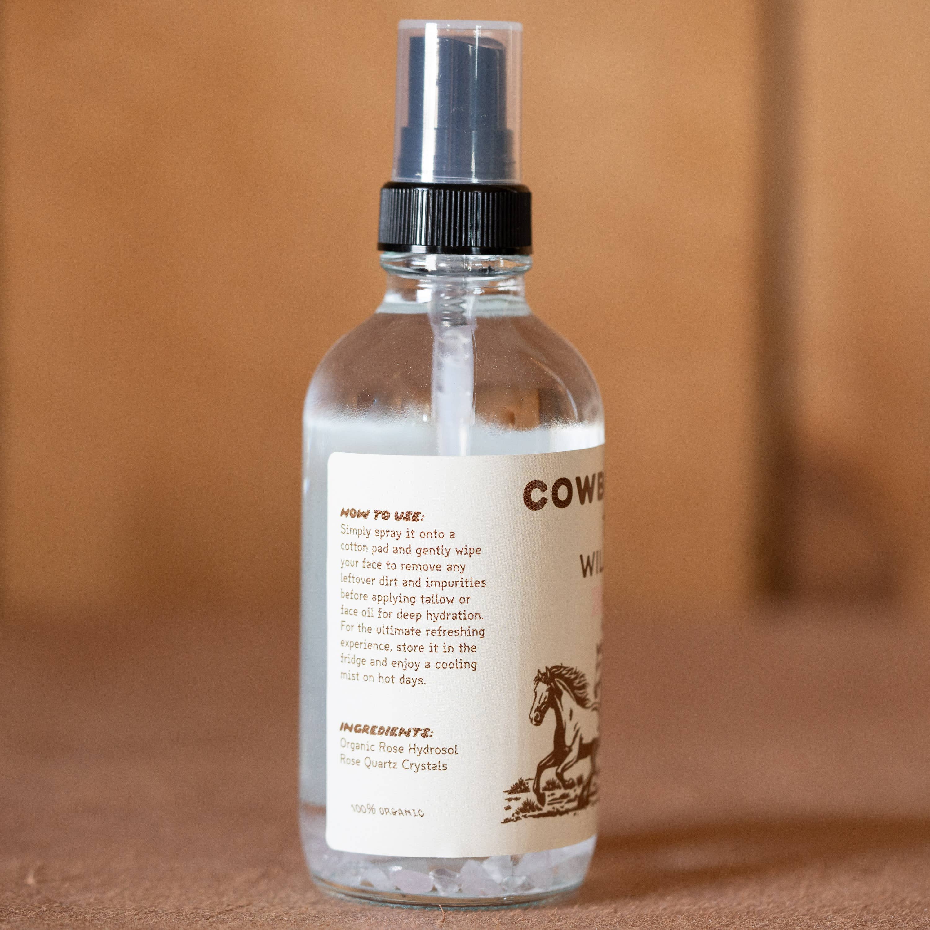 Cowboy & Co. - Wholesale Facial Toner - Rose Water Toner | Organic Rose Petal Hydration Mist 1