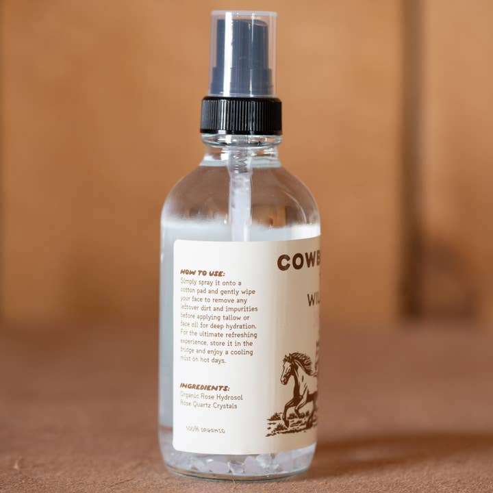 Cowboy & Co. - Wholesale Facial Toner - Rose Water Toner | Organic Rose Petal Hydration Mist 1