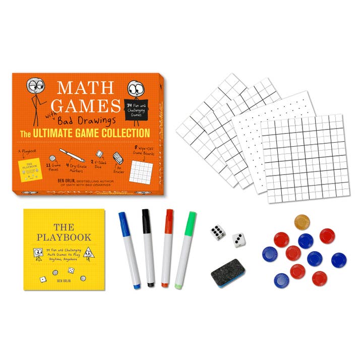 Hachette Book Group - Wholesale Board Game - Math Games with Bad Drawings: The Ultimate Game Collection