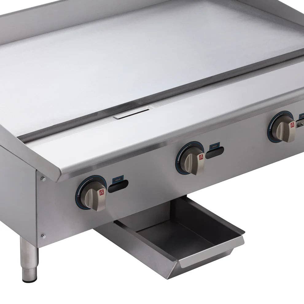 EcoQuality - Wholesale Kitchen Appliance - NGGD-12M-48M, 24" to 48" Manual Control Natural Gas Griddle6