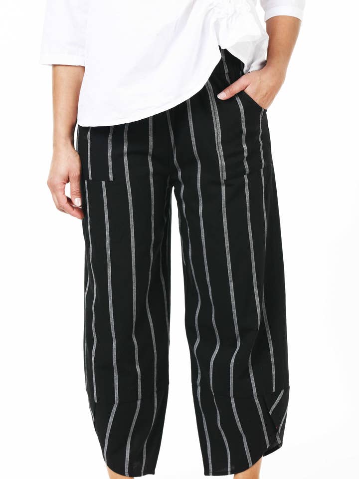 CV323 Ariana Pant in Hinsdale Stripe* for wholesale by Tulip Clothing
