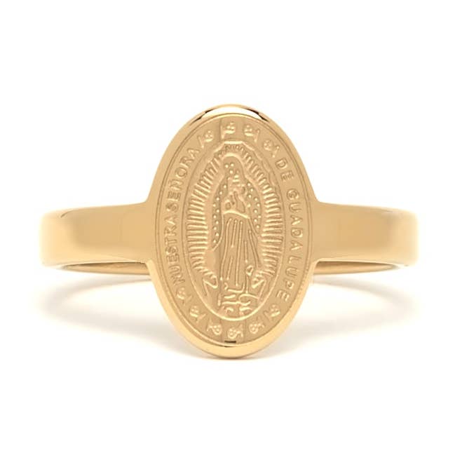 Anel Virgencita por atacado de coco + peach jewelry