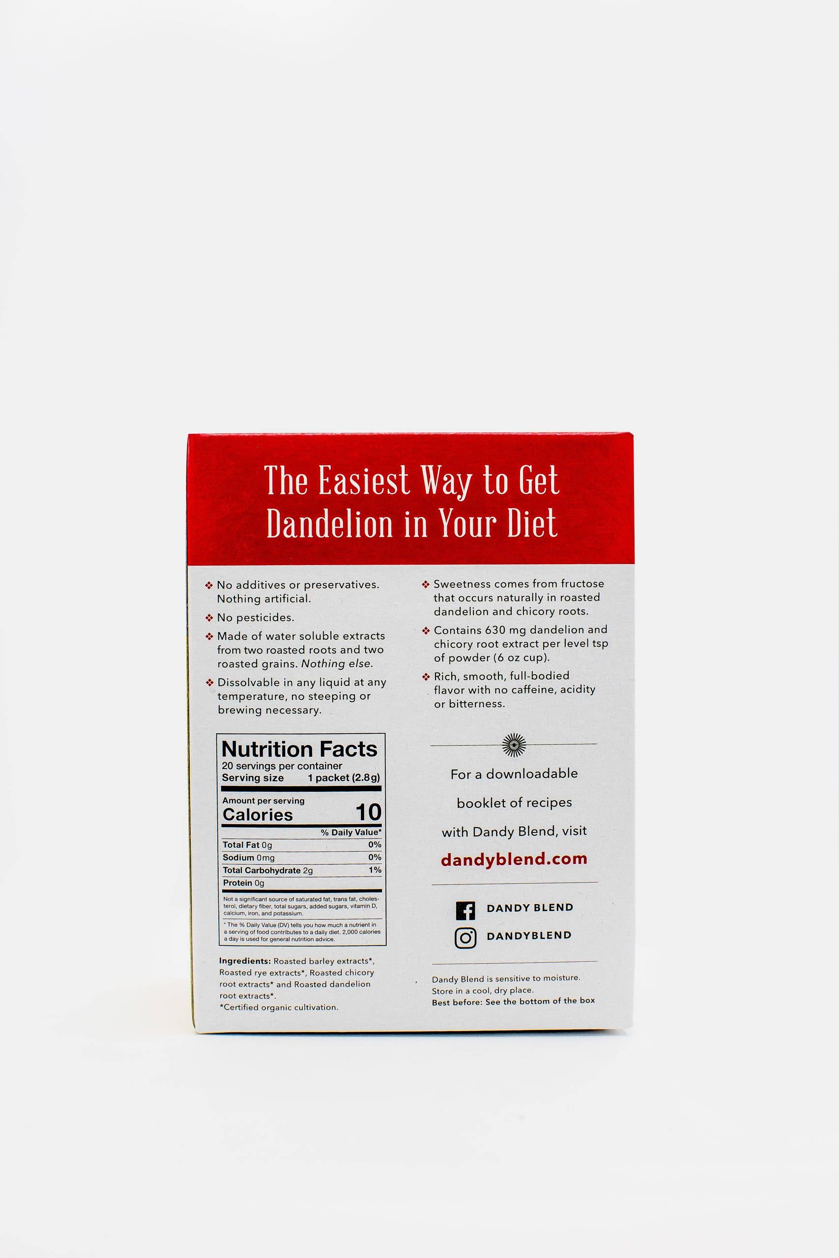 Dandy Blend - Wholesale Instant Coffee/Espresso - Dandy Blend Organic Individual Serving Packets (Case of Six)2