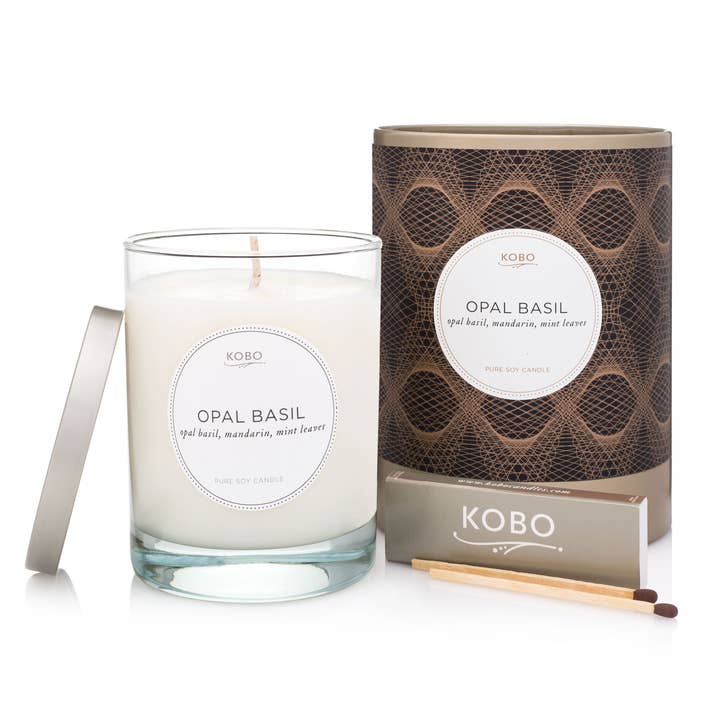 Opal Basil Candle - 11oz. for wholesale by KOBO