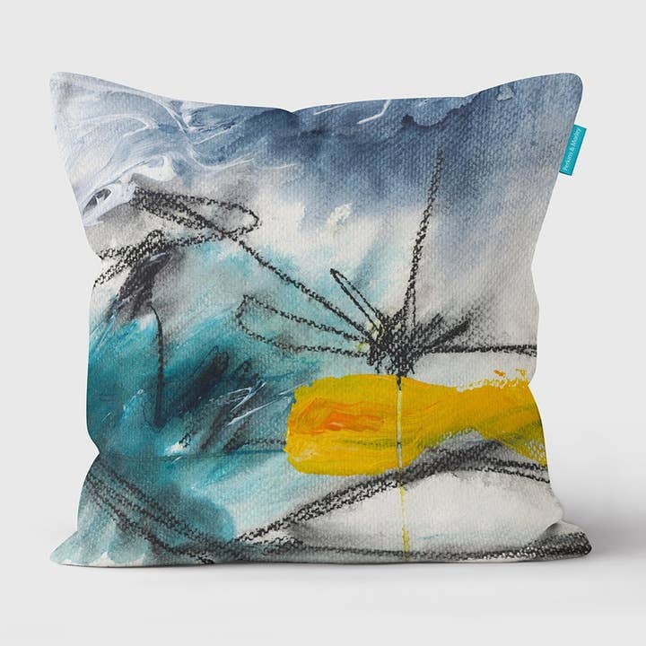 Be Here Now Cushion | Abstract Range for wholesale by Perkins & Morley