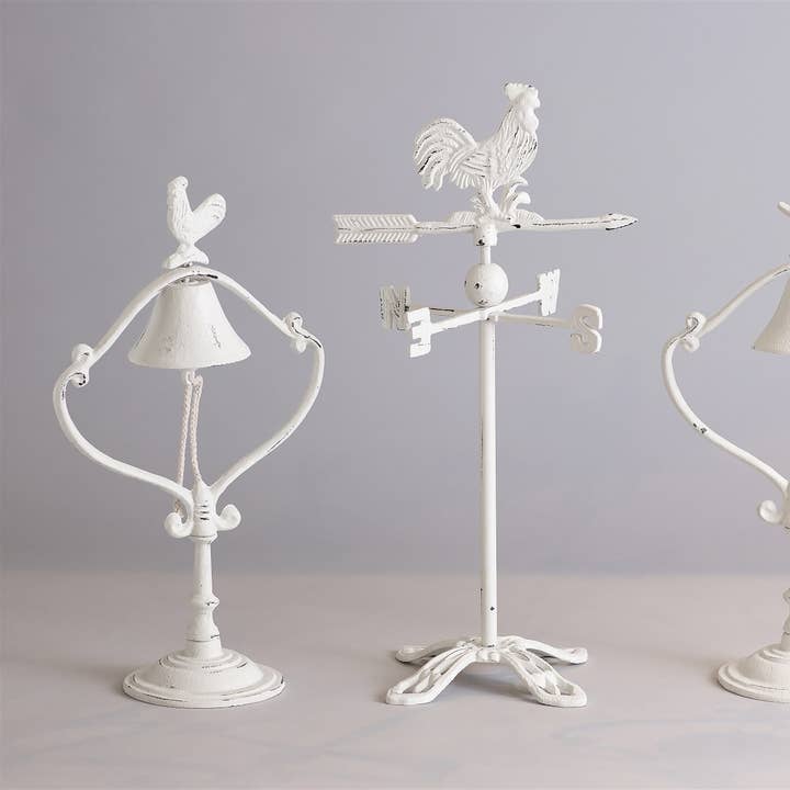 BIDKhome - Vente Cloches - Cloche de coq en fonte 17.5"H1