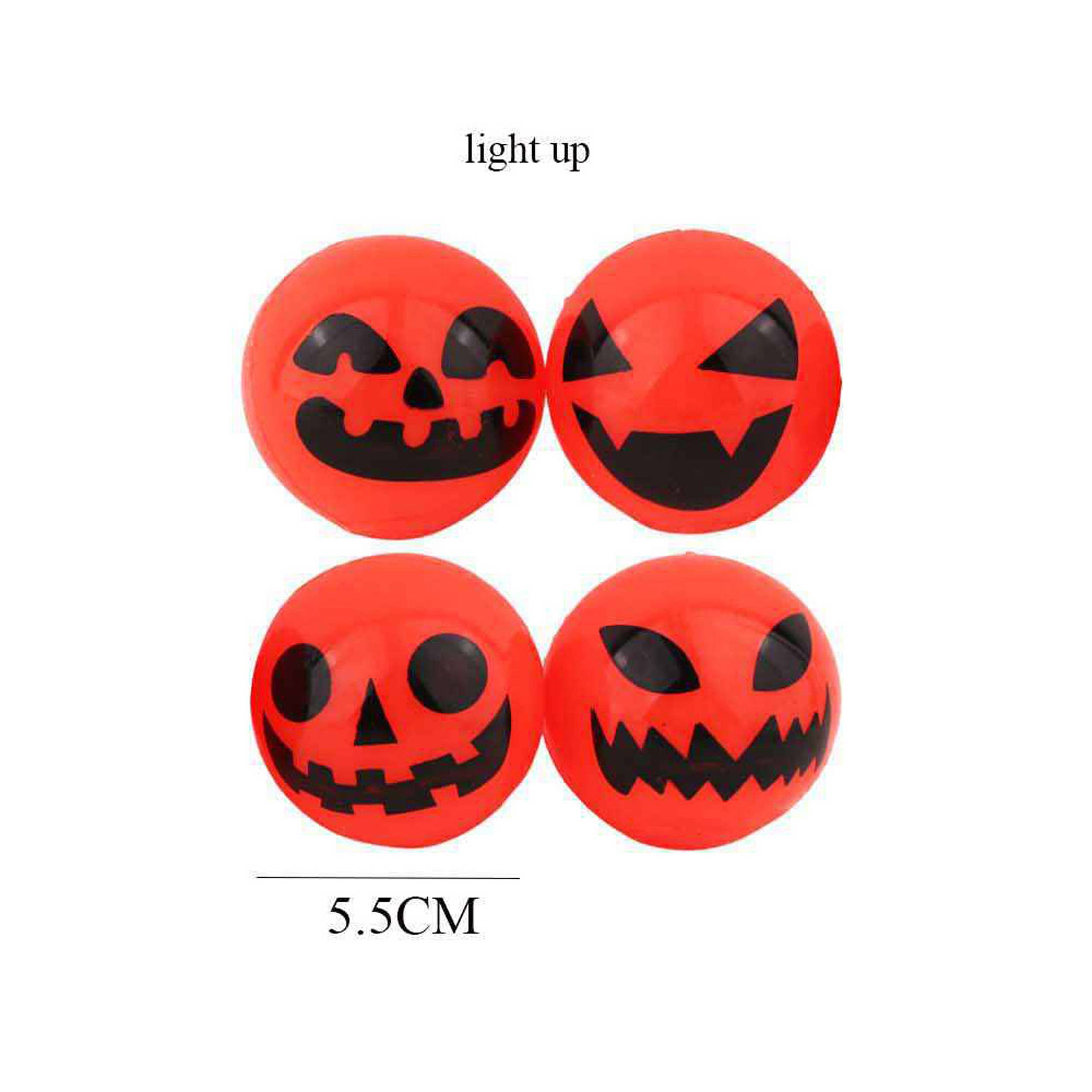 Loogai - Venta al por mayor Juguete con luces - Niños y bebés - Pelota de goma parpadeante de calabaza de Halloween1